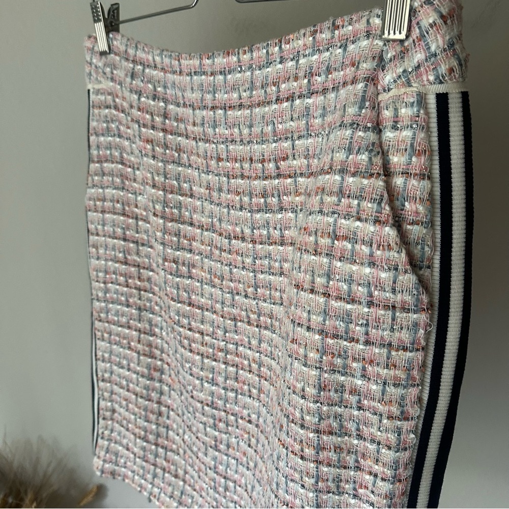 Anthropologie Maeve Tweed Midi Skirt Pink Size 10 NWT Classic - Picture 3 of 10